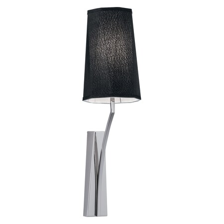 Norwell 1 Light Polished Nickel Sconce 8291-PN-BS